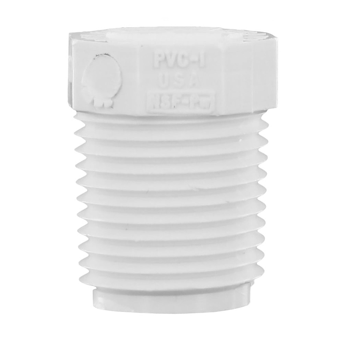 Pool Plug | PoolPro | 1/2 MPT White PVC Schedule 40 | Nonpowered | Replacement Part