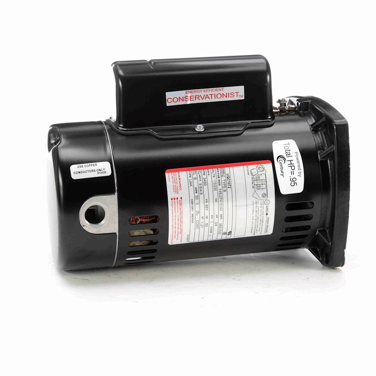 Pool Pump Motor | Century | UQC1072 | 3/4 HP 1 Phase | 230/115V 60Hz