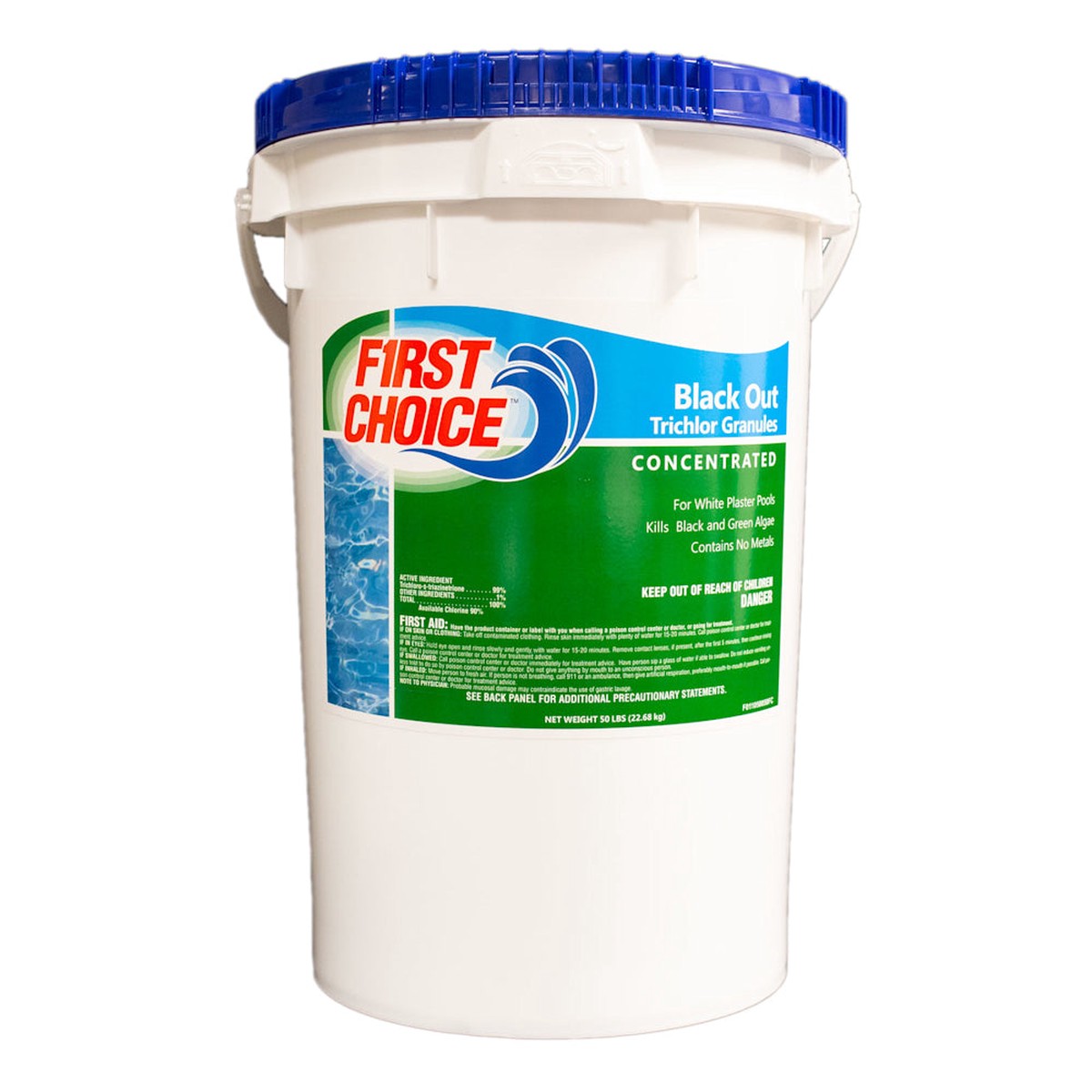 Pool Shock | Cal Hypochlorite | 50 lb | 1 Pail | First Choice