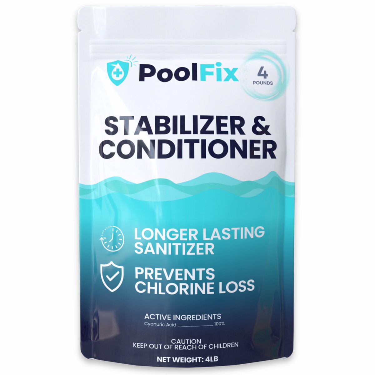 PoolFix Chlorine Stabilizer & Conditioner (Cyanuric Acid) Protects Pool Chlorine
