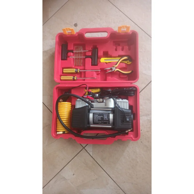 Portable 2 Cylinder Air Compressor 12V DC