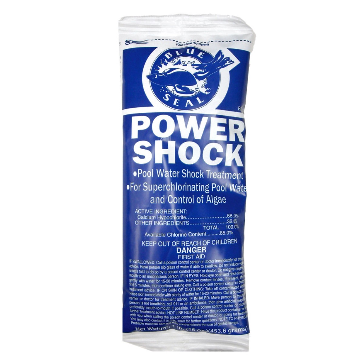 Power Shock 1lb Bags Premium Calcium Hypochlorite Swimming Pool Shock