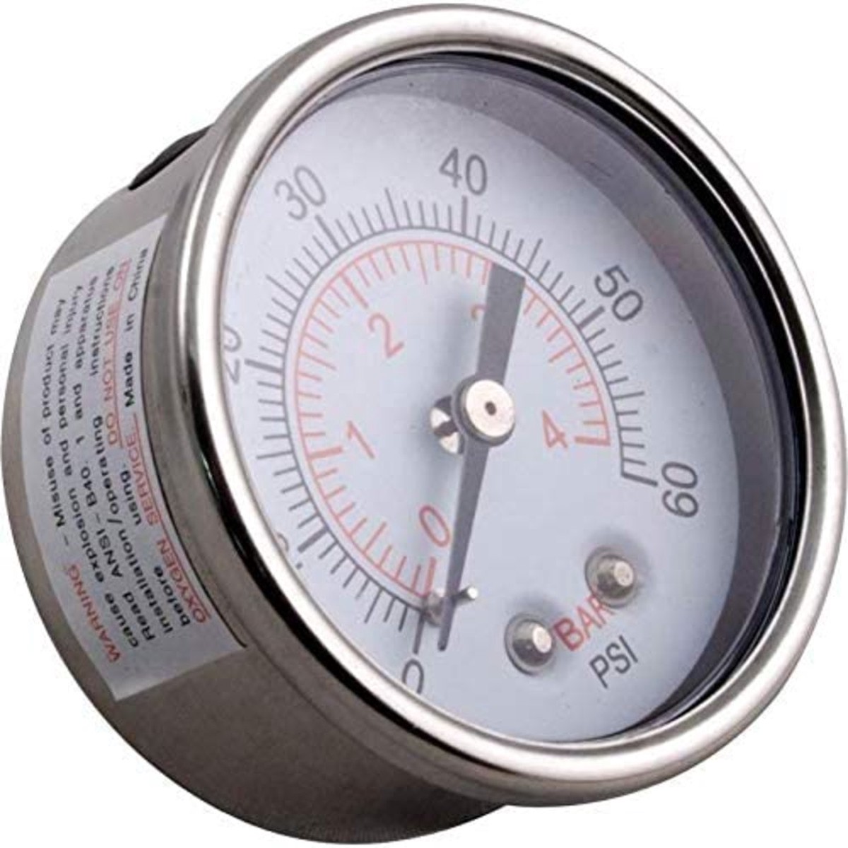 Pressure Gauge | Waterway | 830-4000SS | Stainless Steel | Real Time Readout
