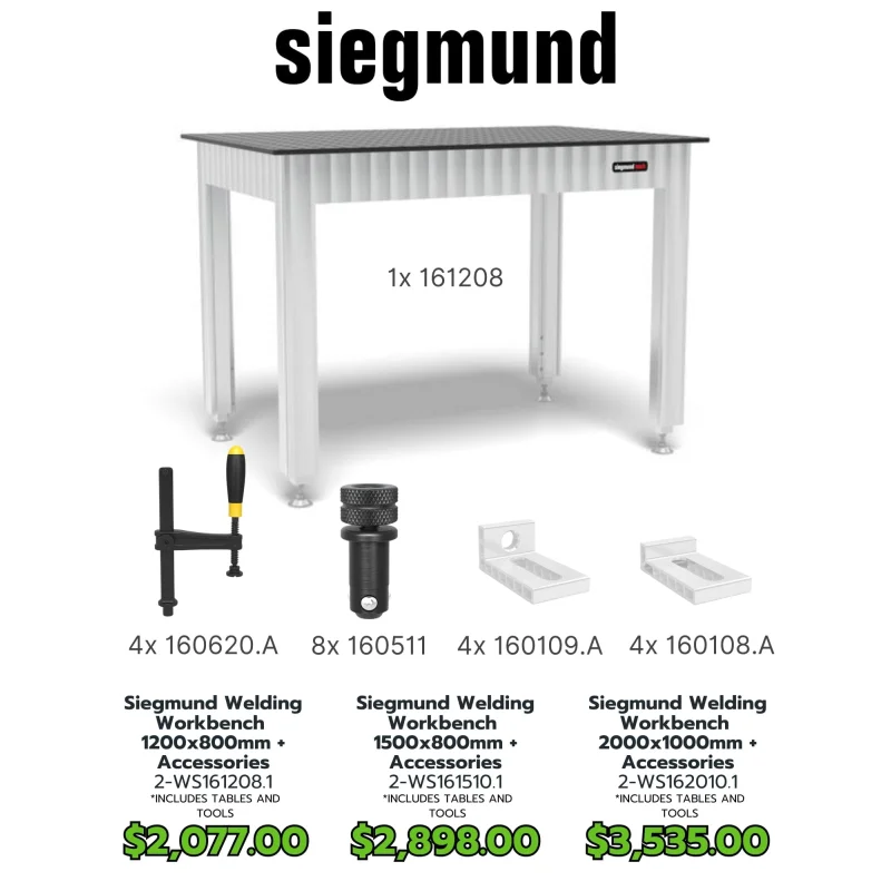 Promo – Siegmund Workbench 1200 x 800mm incl. Accessories