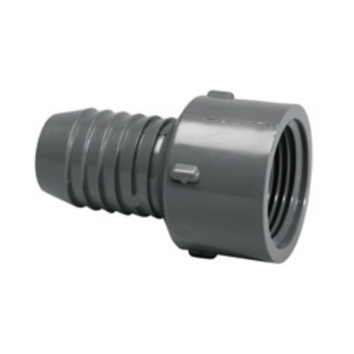 PVC Adapter | BlueWave | 1 1/2 Inch PVC Adapter | Slip Insert x FPT Threads | Gray PVC