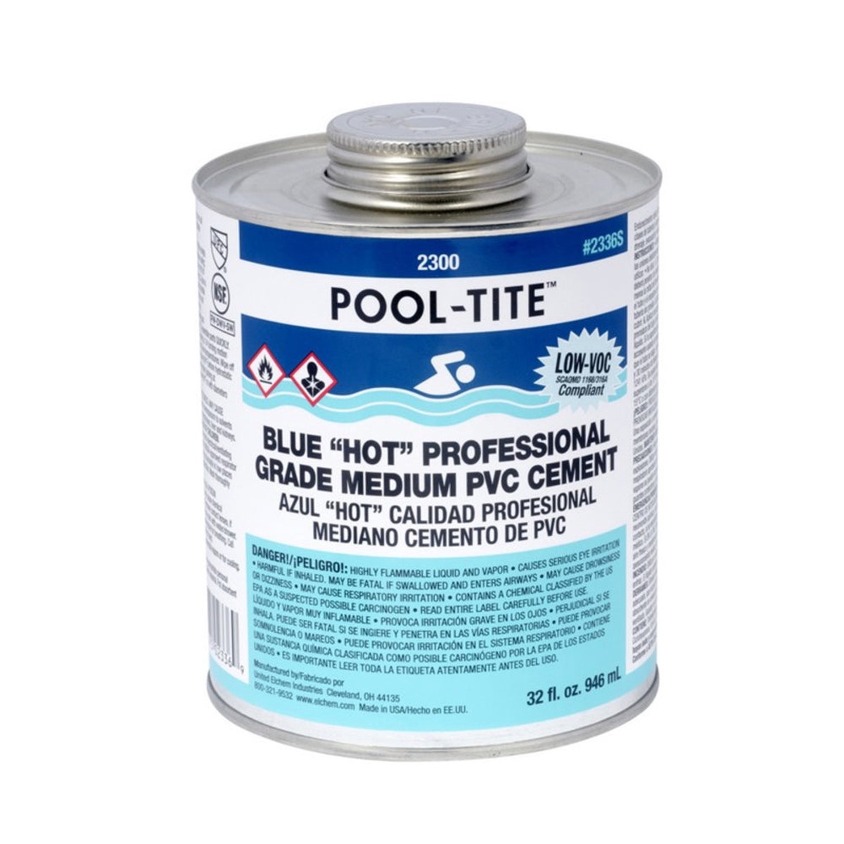 PVC Cement | Oatey | Pool-Tite 2300 Series | 8 oz | Heavy Duty Bond
