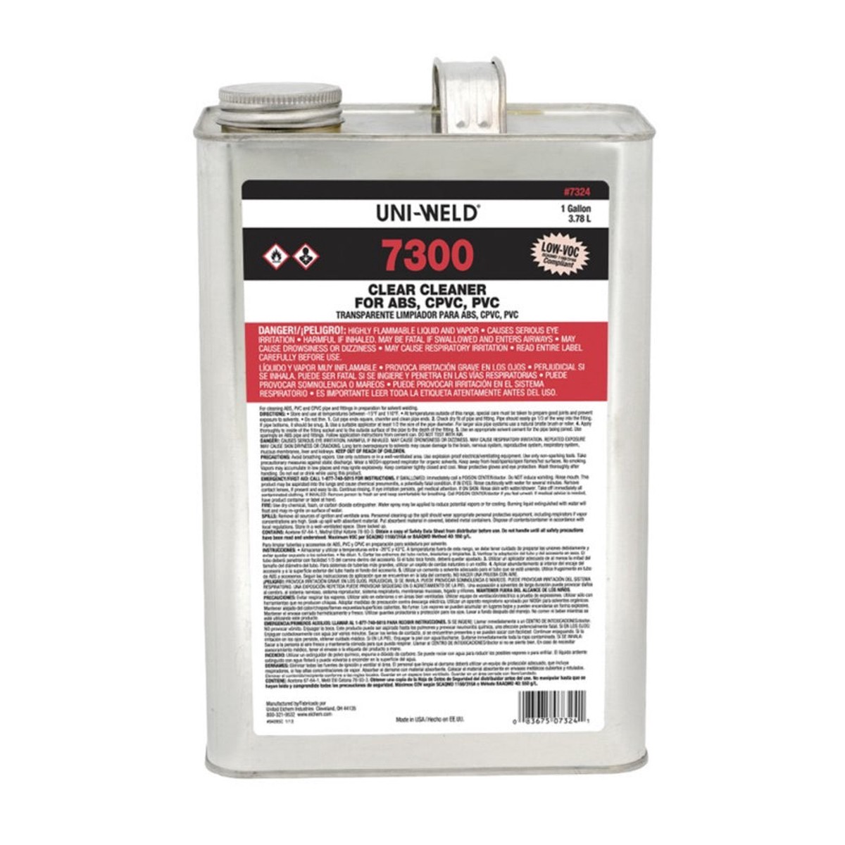 PVC Cleaner | Clear Heavy Duty Pool And Plumbing Cleaner | 1 Gallon | 1 Pack | Oatey