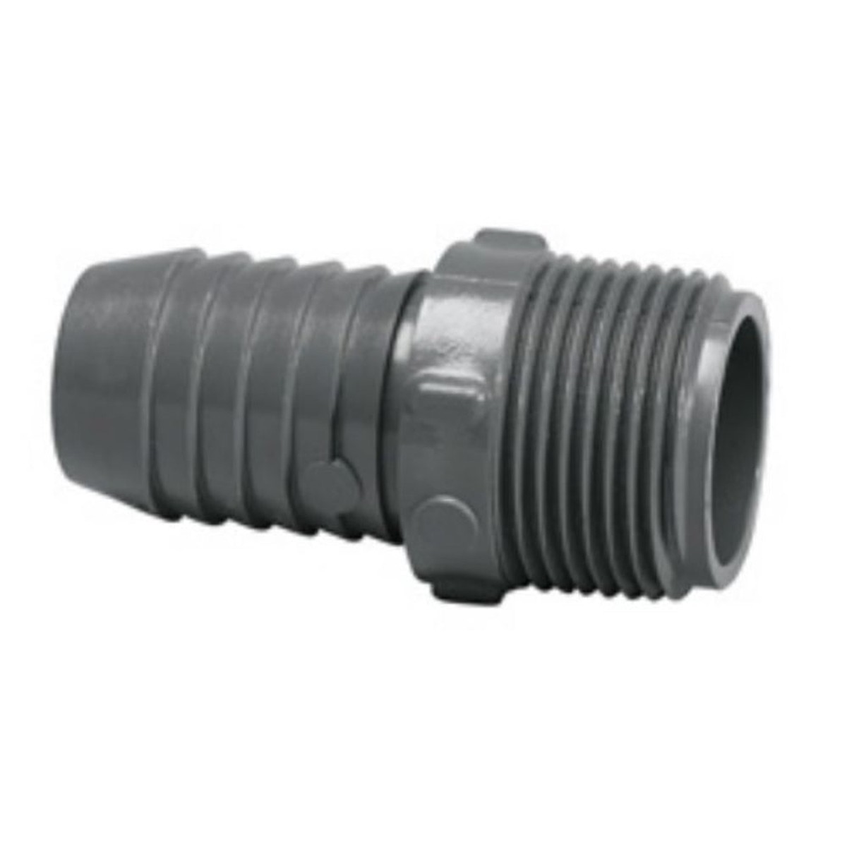 PVC Insert Adapter | AquaGuard | 1-1/2 In MNPT | Gray Schedule 40