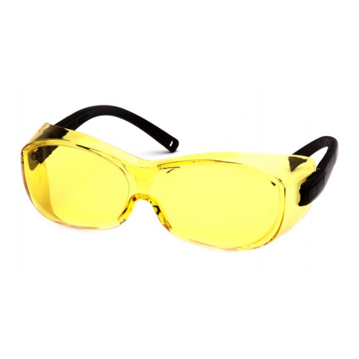 PYRAMEX- Amber Lens with Black Temples