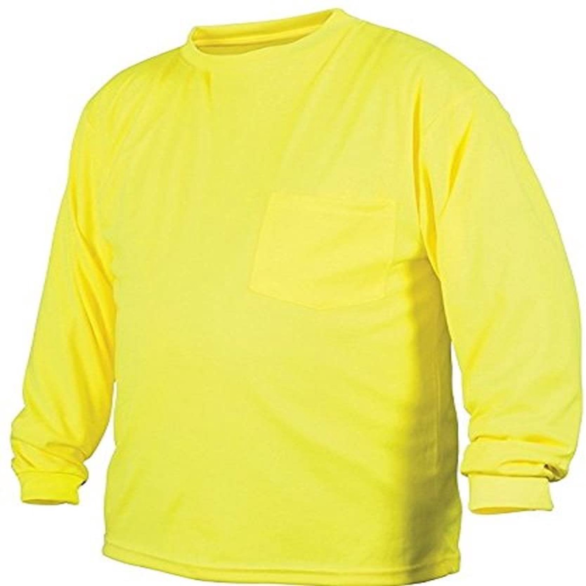 Pyramex Lumen X Long Sleeve T-Shirt, Hi-Vis Lime