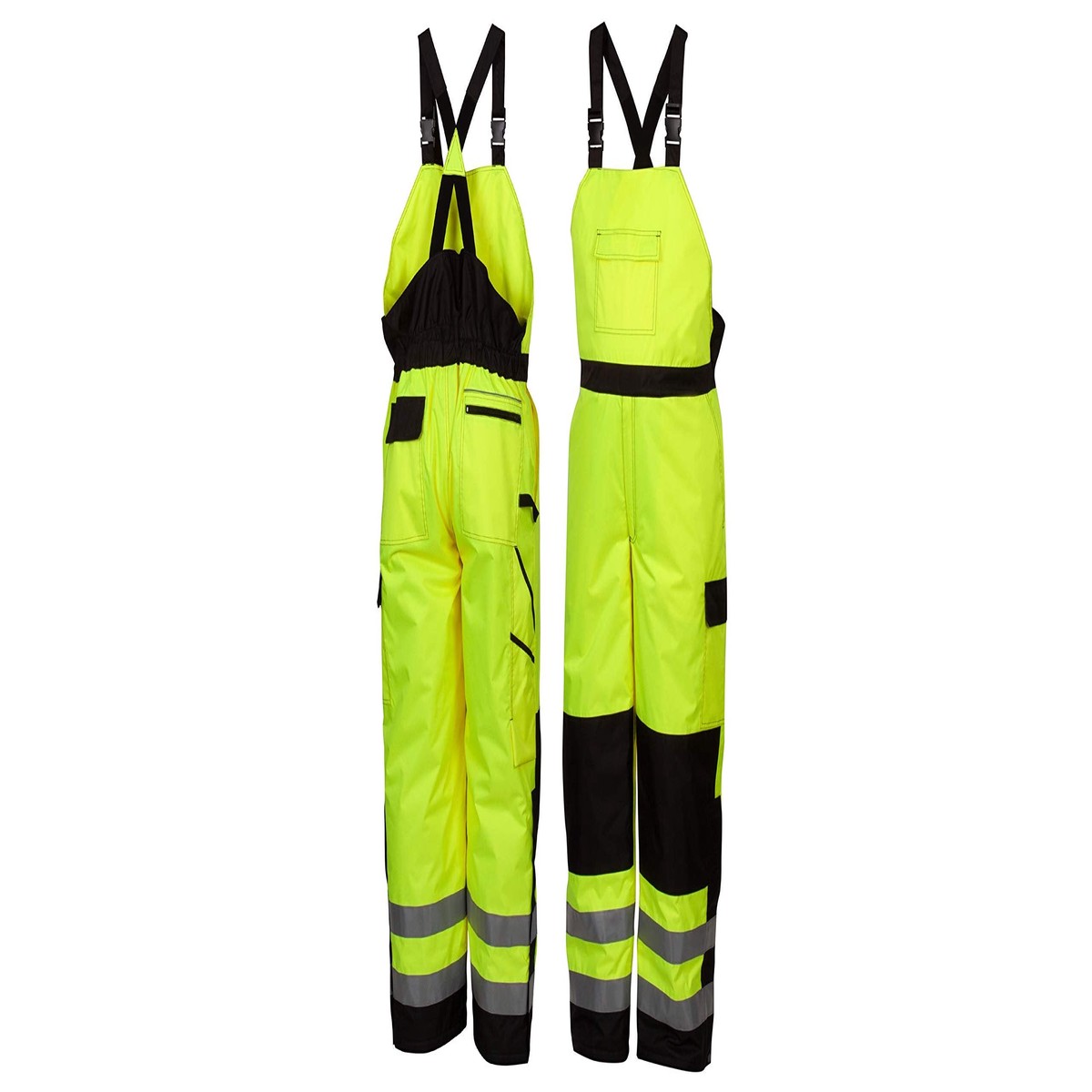Pyramex RWB4610X4 RWB46 Series- Pants H-Vis Winter Bib Pants in Lime- 4XL, green