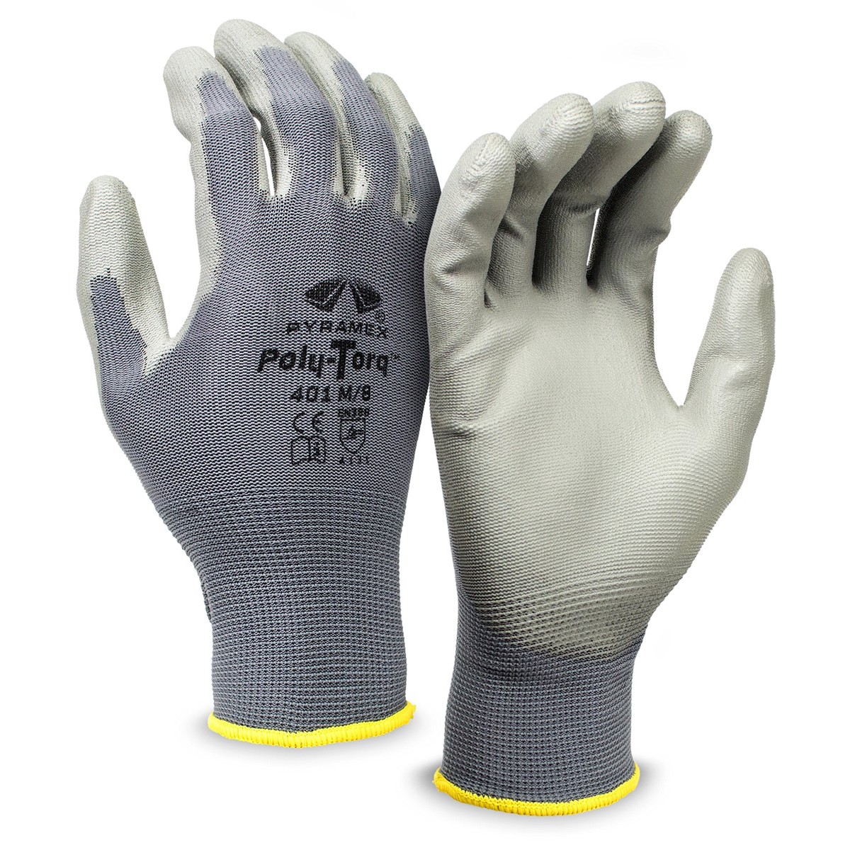Pyramex Safety GL401 Poly-Torq Polyurethane Work Gloves (Pack of 12)