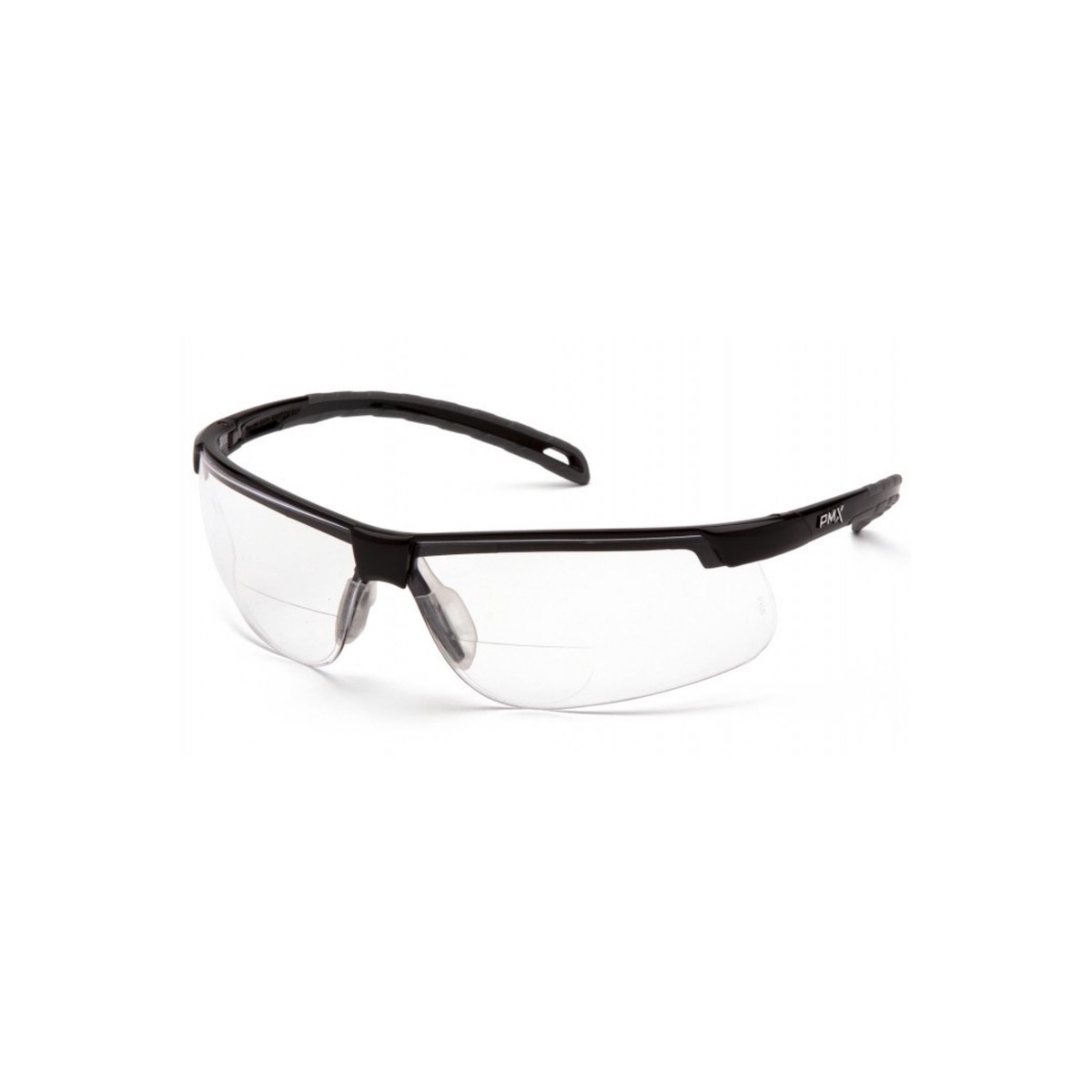PYRAMEX-SB8610R20TM Clear H2MAX Anti-Fog +2.0 Reader Lens with Black Frame