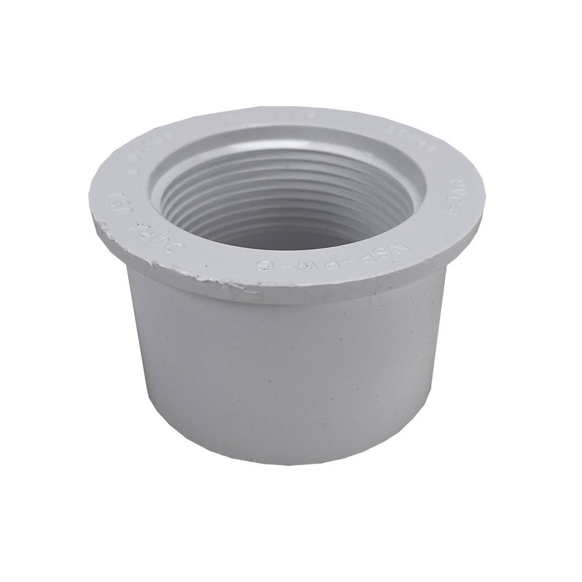 Reducing Bushing | AquaFlow | 2 In To 1-1/2 In FPT | Spigot X FPT | Schedule 40 PVC