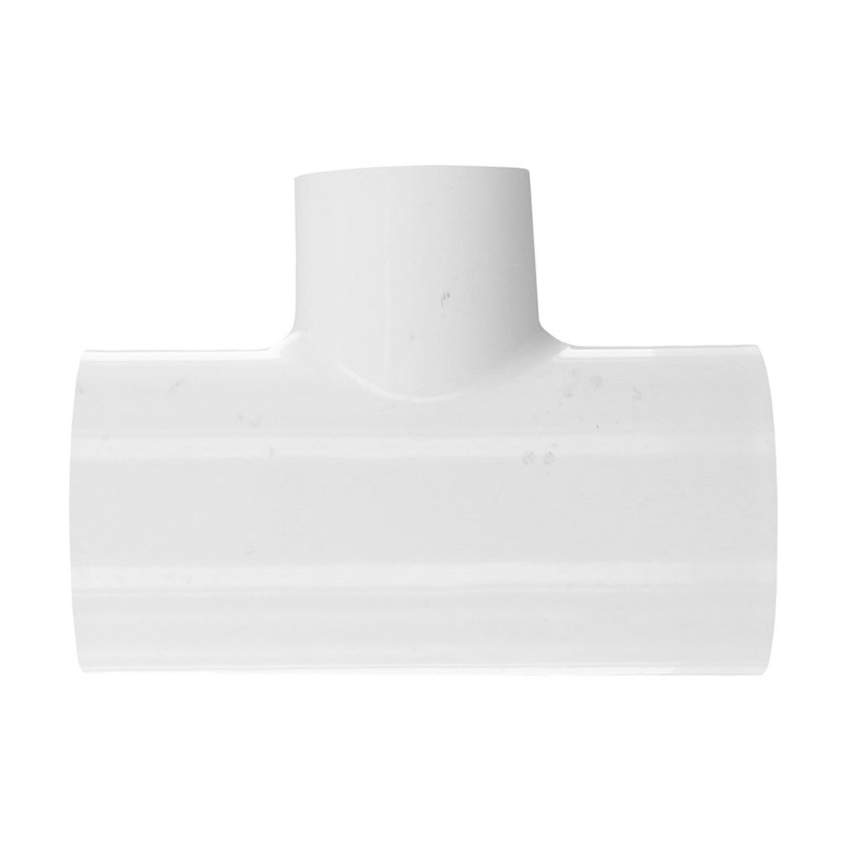 Reducing Tee | PrimeFlow | 1.5 By 1.5 By 1 Schedule 40 Heavy Duty | White PVC | Socket