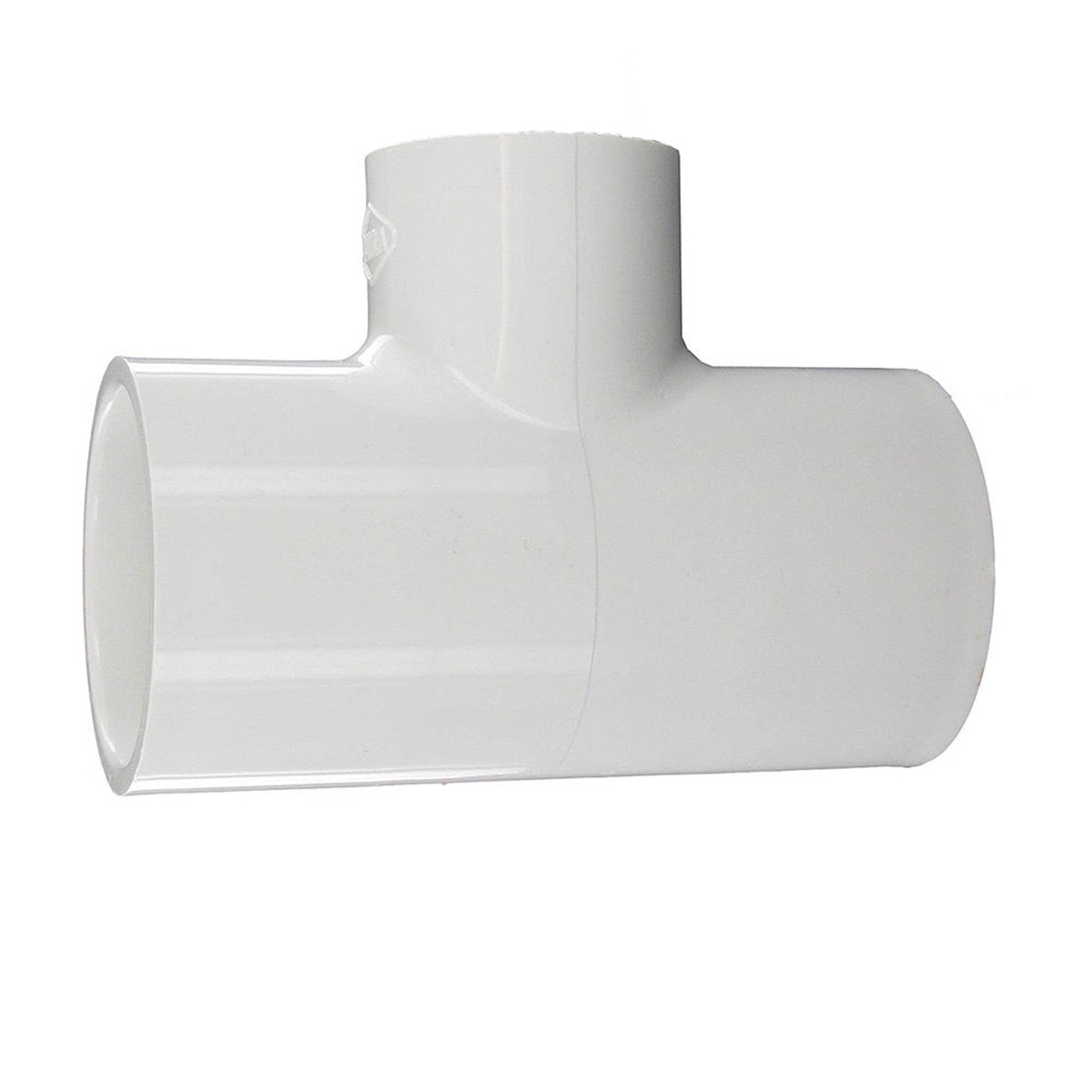 Reducing Tee | PVC | 1-1/2 x 1 Slip x Slip x FPT | White Schedule 40 | Heavy-Duty