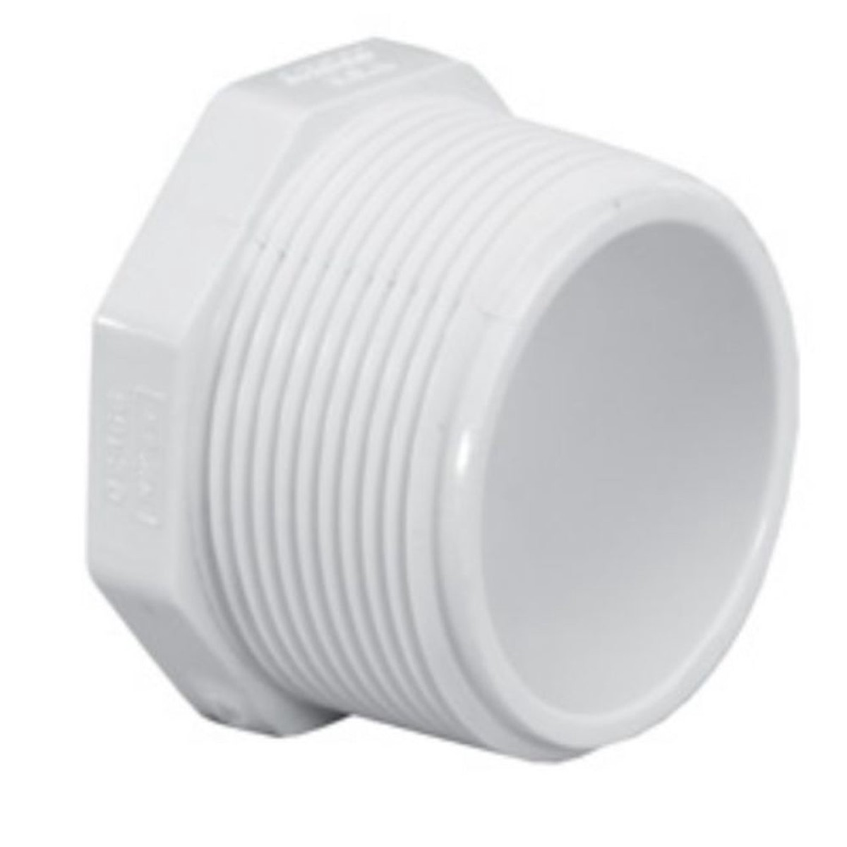 Replacement Part | PoolTech | Plug 2 MPT PVC Schedule 40 | White
