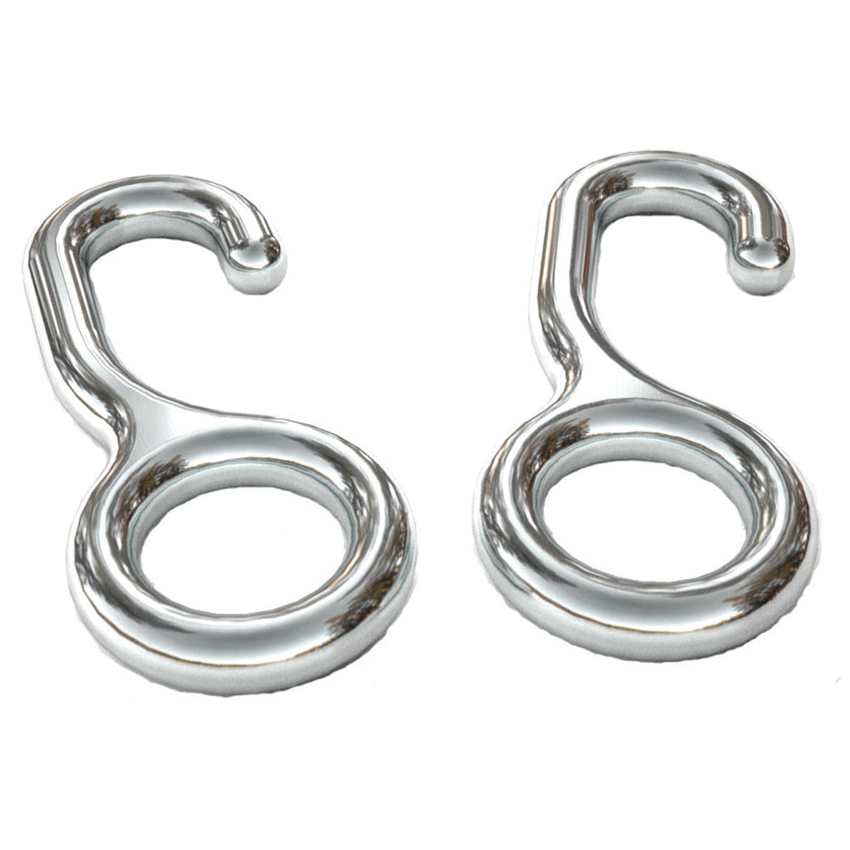 S-Hook Connector | AquaGuard | CPB 3/4 Inch Chrome Plated Brass | Heavy-Duty | 1 Each