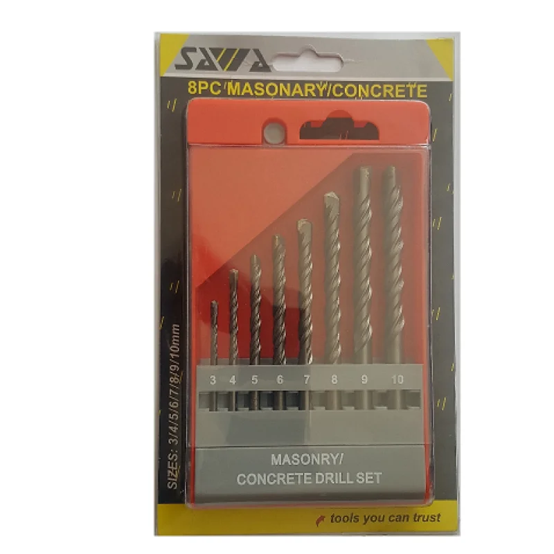 Sawa Drill Bit Masonry 8 pcs set 3-10mm