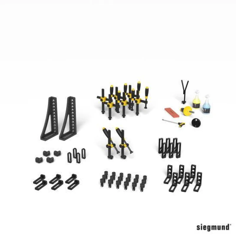 Set 2, 54 Piece Accessory Kit for Siegmund System 16 Welding Tables (4-163200)