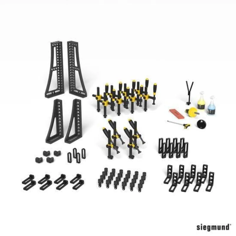 Set 3, 72 Piece Accessory Kit for Siegmund System 16 Welding Tables (4-163300)