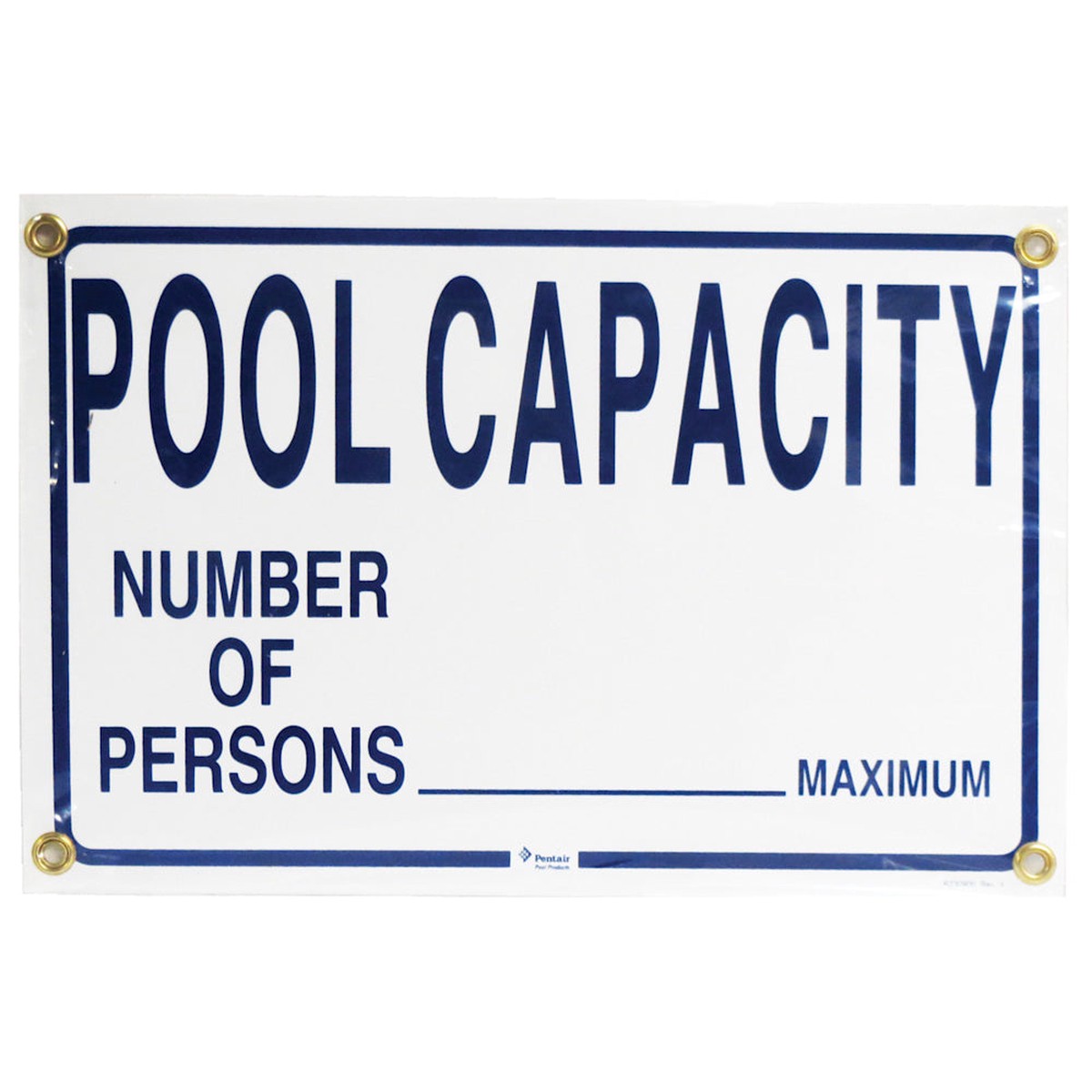 Sign | Rainbow Sign | Pool Capacity Sign | 12x18 Inch | Heavy-Duty Outdoor Safety Sign