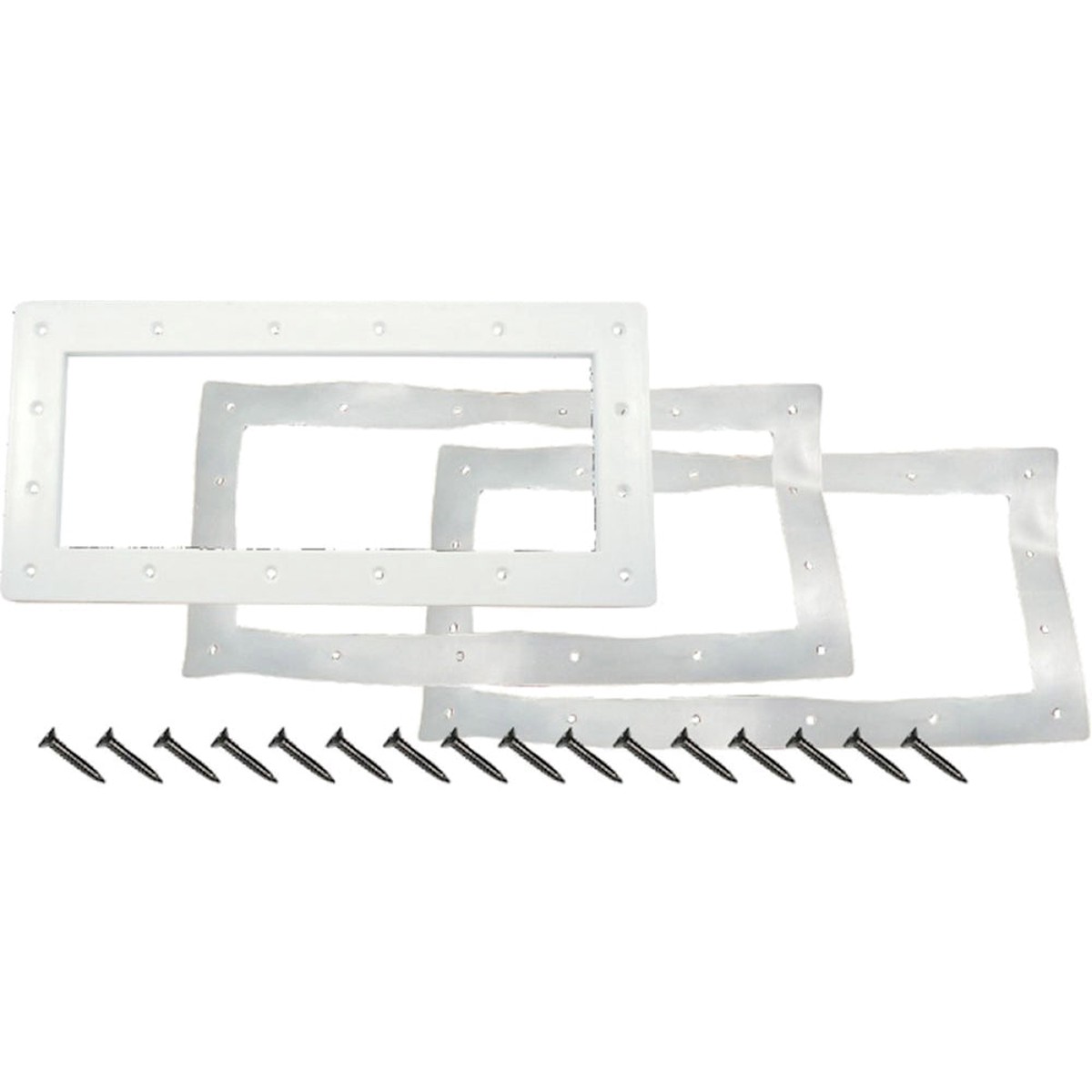 Skimmer Faceplate Kit | CMP | Wide Mouth | Heavy Duty Vinyl | White