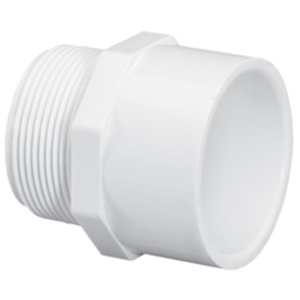 Slip Adapter | AquaGuard | PVC Schedule 40 Slip 1/2 In MPT | Heavy Duty Replacement Part