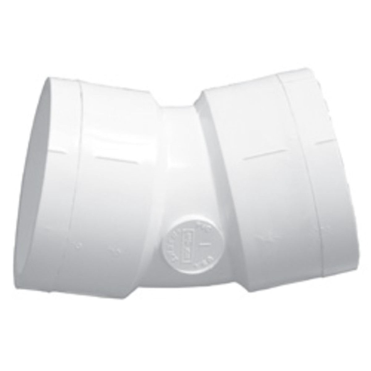 Slip Elbow | AquaGuard | 1-1/2 Schedule 40 PVC Slip Elbow | 22.5 Degree | White PVC