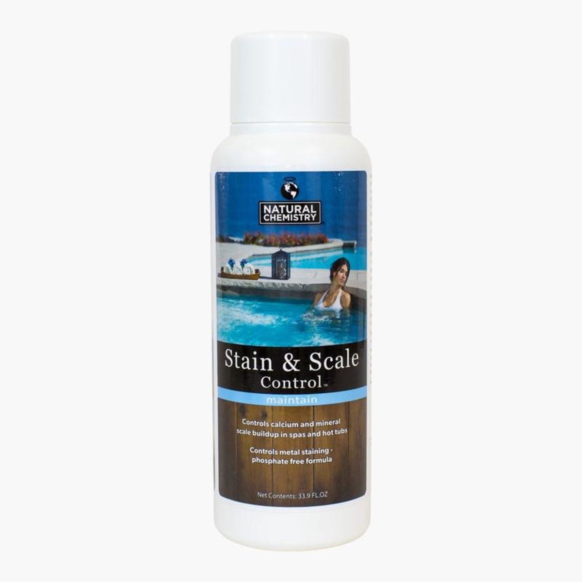 Spa Stain and Scale Control | Natural Chemistry | NS-SSC-32OZ | Heavy Duty Cleaning | 32 Oz