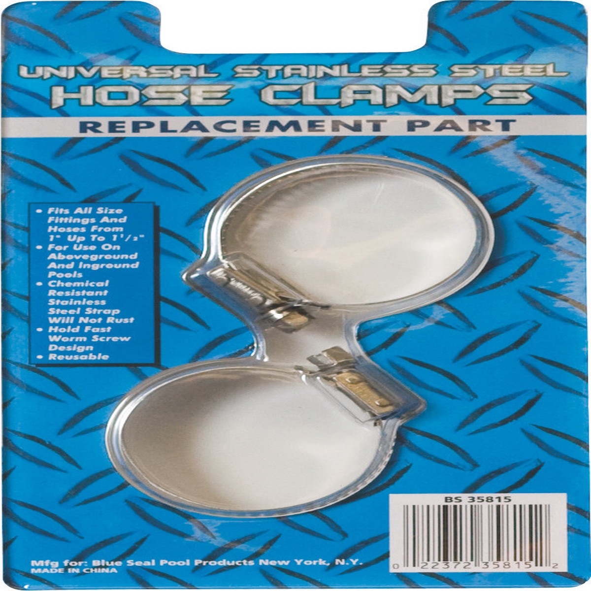 Stainless Steel Clamps 2Pk