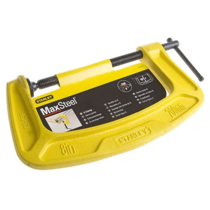 Stanley MaxSteel G Clamp 6″, 8″