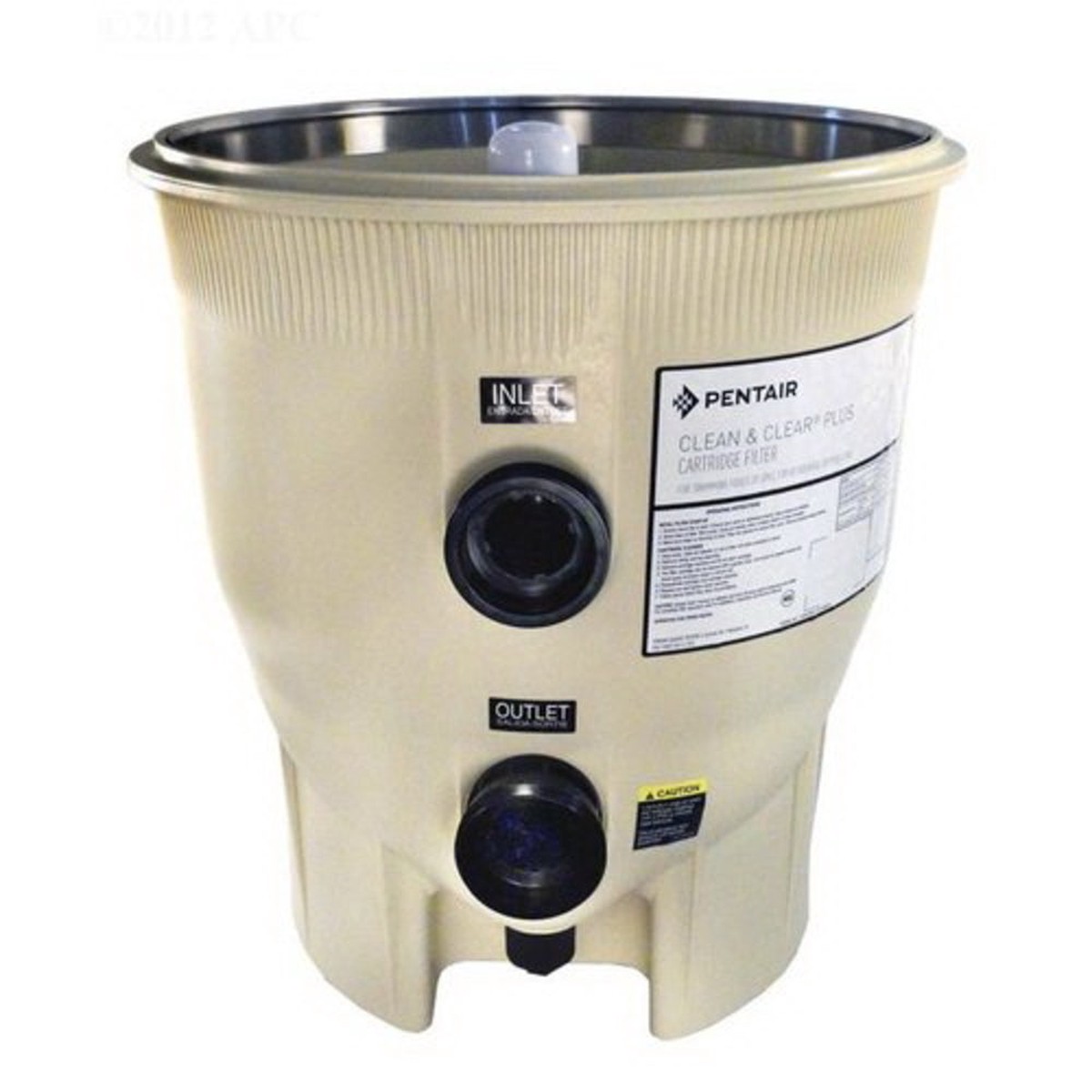 Tank Bottom | Pentair | Clean And Clear Plus Almond Tank Bottom | Heavy Duty Debris Trap