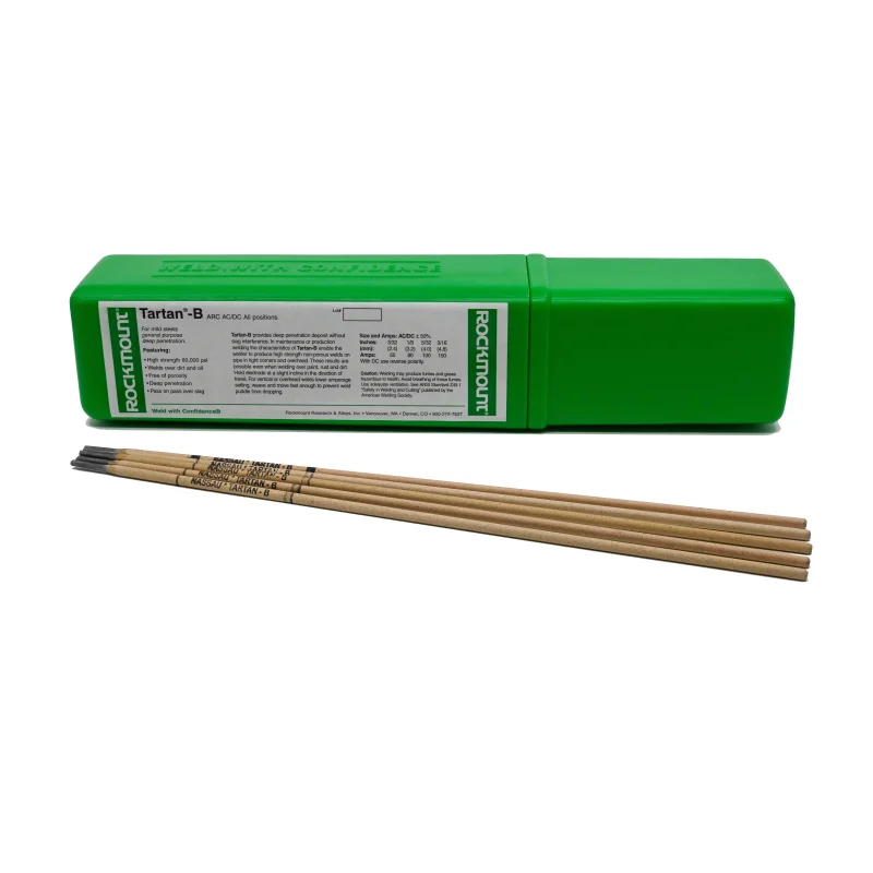 Tartan B Arc Welding RodsDeep Penetration, Dirty, Galvanized, and Oily Mild Steels (SMAW)