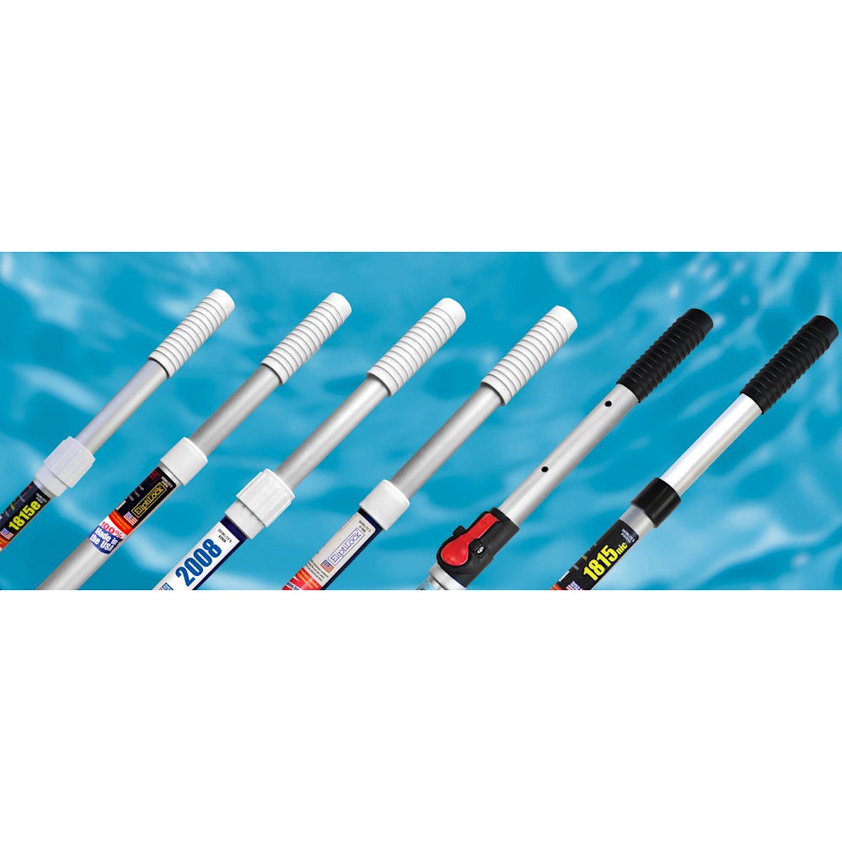 Telescoping Pool Pole | Skimlite | Internal Cam Telescoping Pole | 8 to 16 Ft