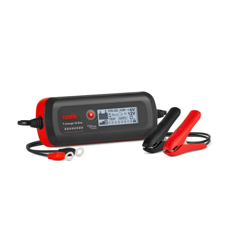 Telwin T-Charge 12 Evo6V/12V PULSE 4A Smart Battery Charger & Maintainer