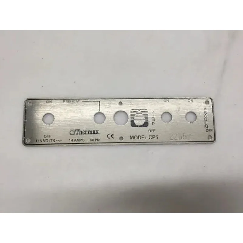 Thermax Plate Face, 3 Switch, CP5