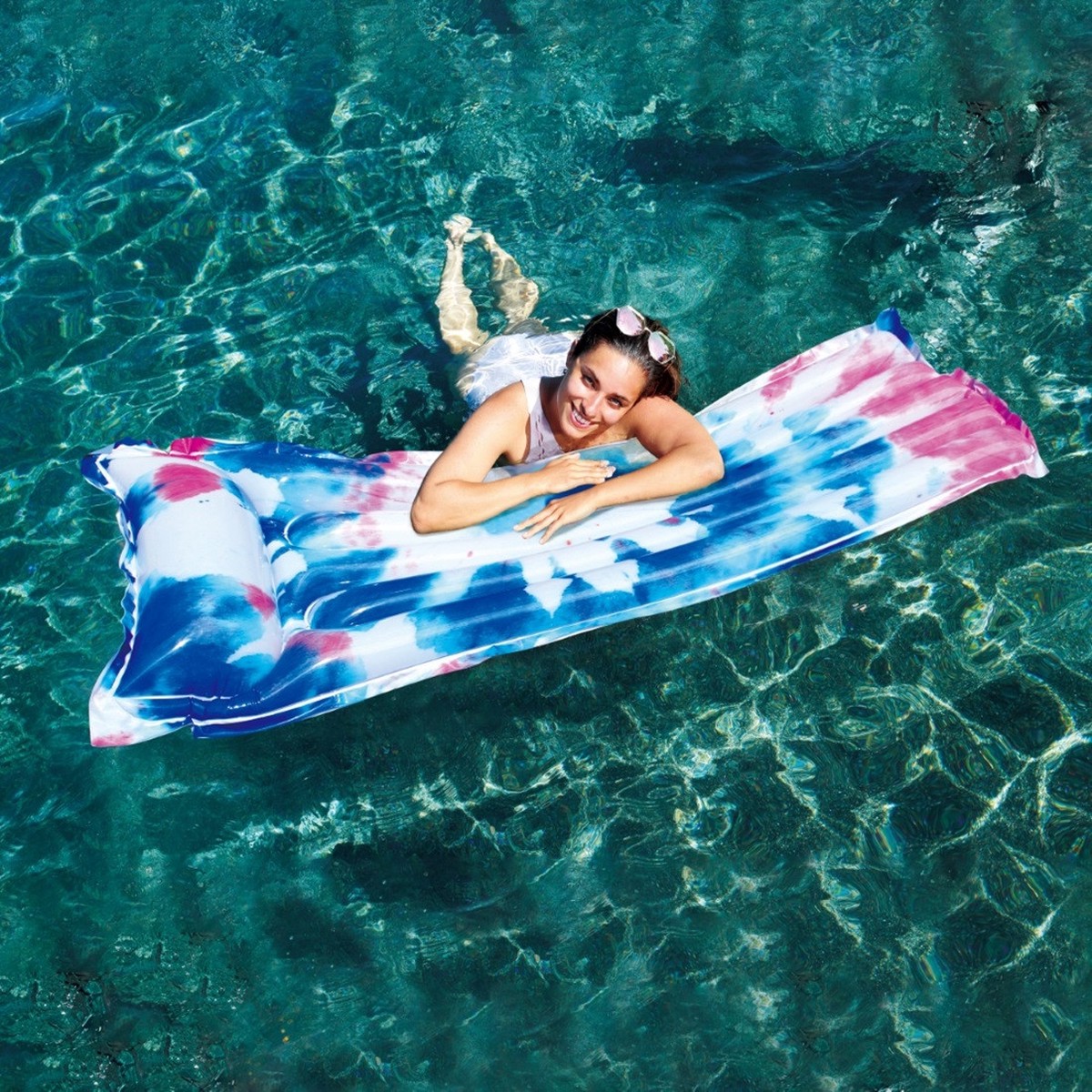 Tie Dye Air Mat for Swimming Pools
