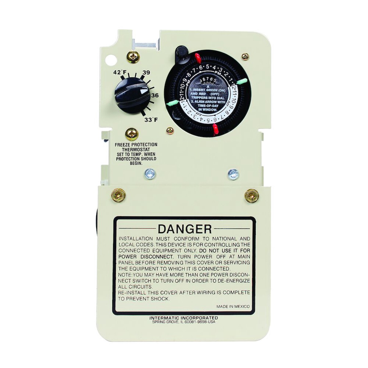 Timer | Intermatic | 24Hr Timer With Stat | 120/240V | (Fits T10000R, T30000R, T40000)