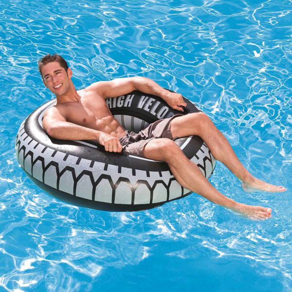 Tire Ring W/Handles for Swimming Pools