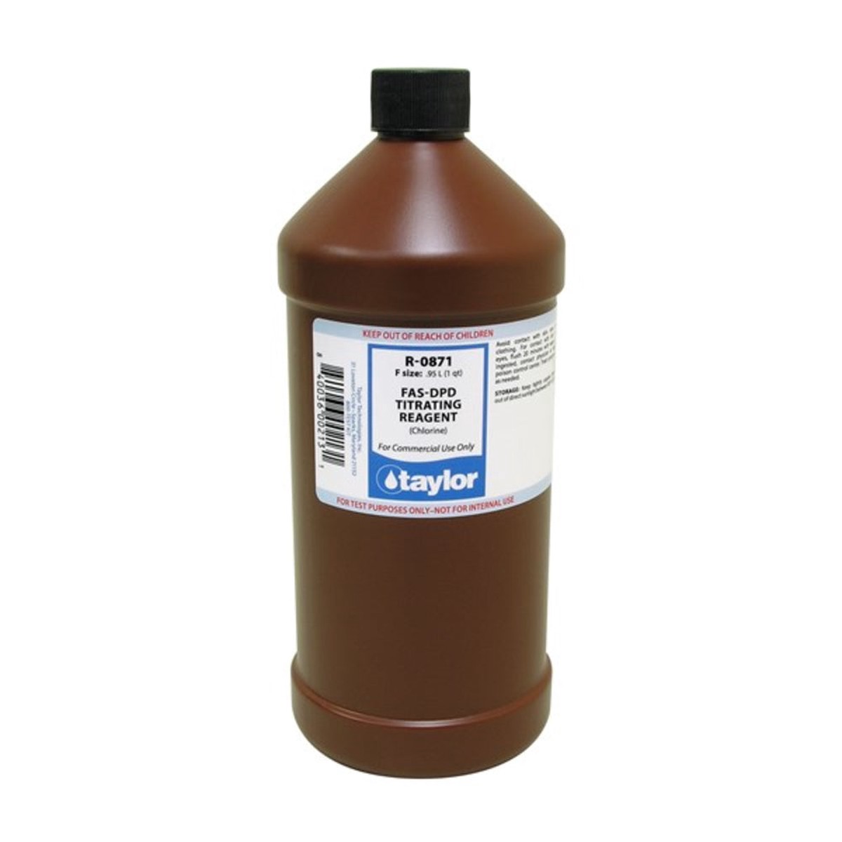 Titrating Reagent | Taylor | R-0871-F | 32 Oz | HDPE Bottle