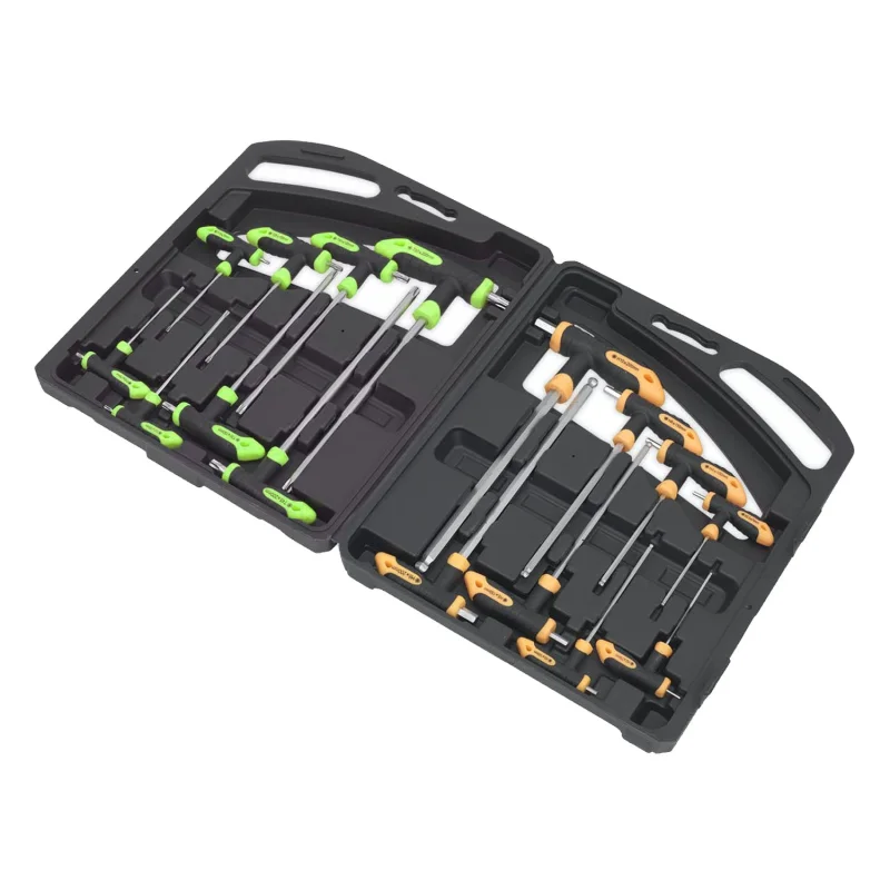 Toolzone 16pc Torx & Hex Key T-Handle Set