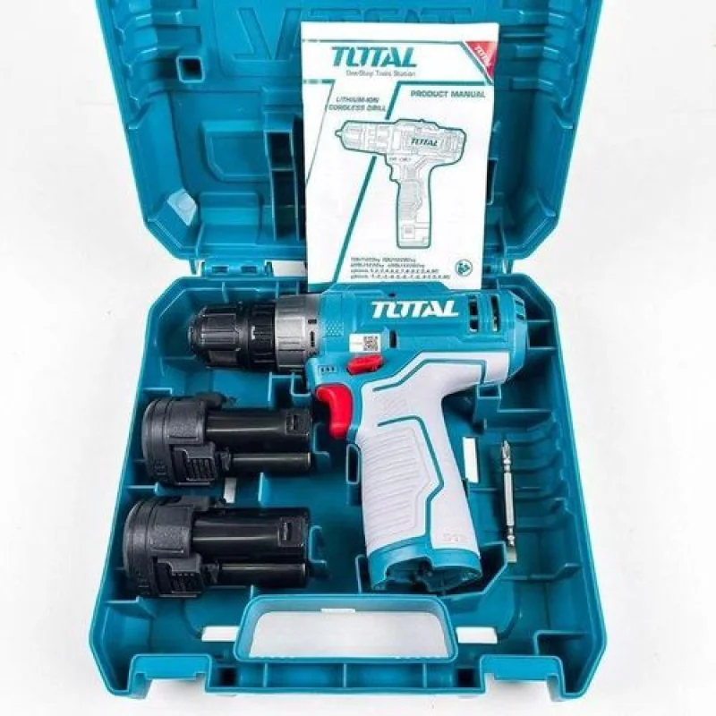 Total 12V Cordless DrillModel TIDLI12202 (Complete with Battery & Charger)