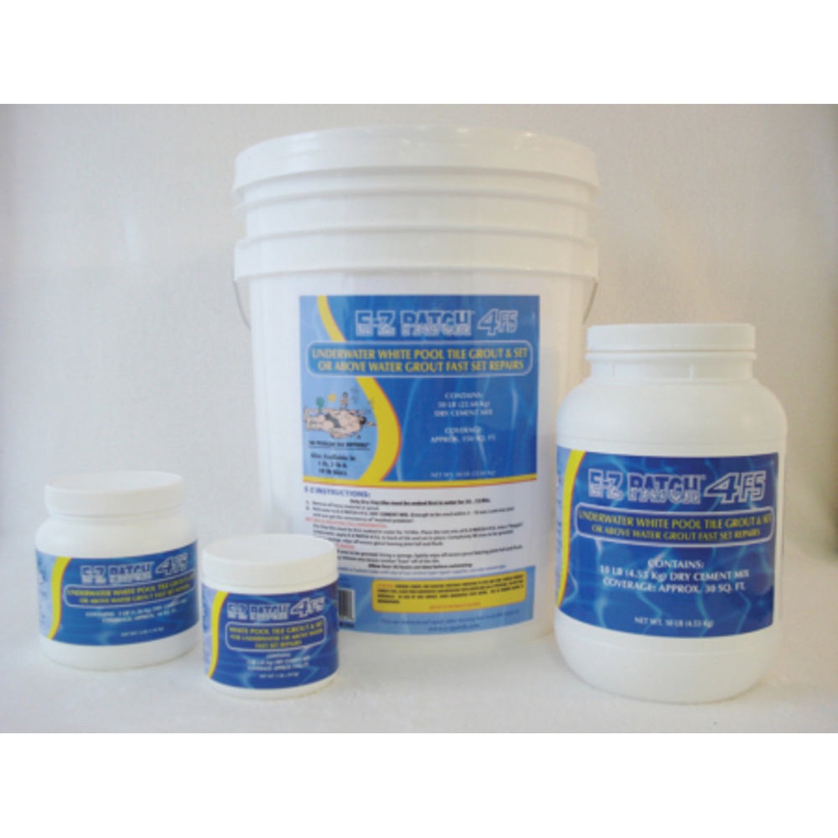 Underwater Pool Grout For Tile Joints | E-Z Patch 4 | EZP-142 | 1 Pound | White Fast Setting