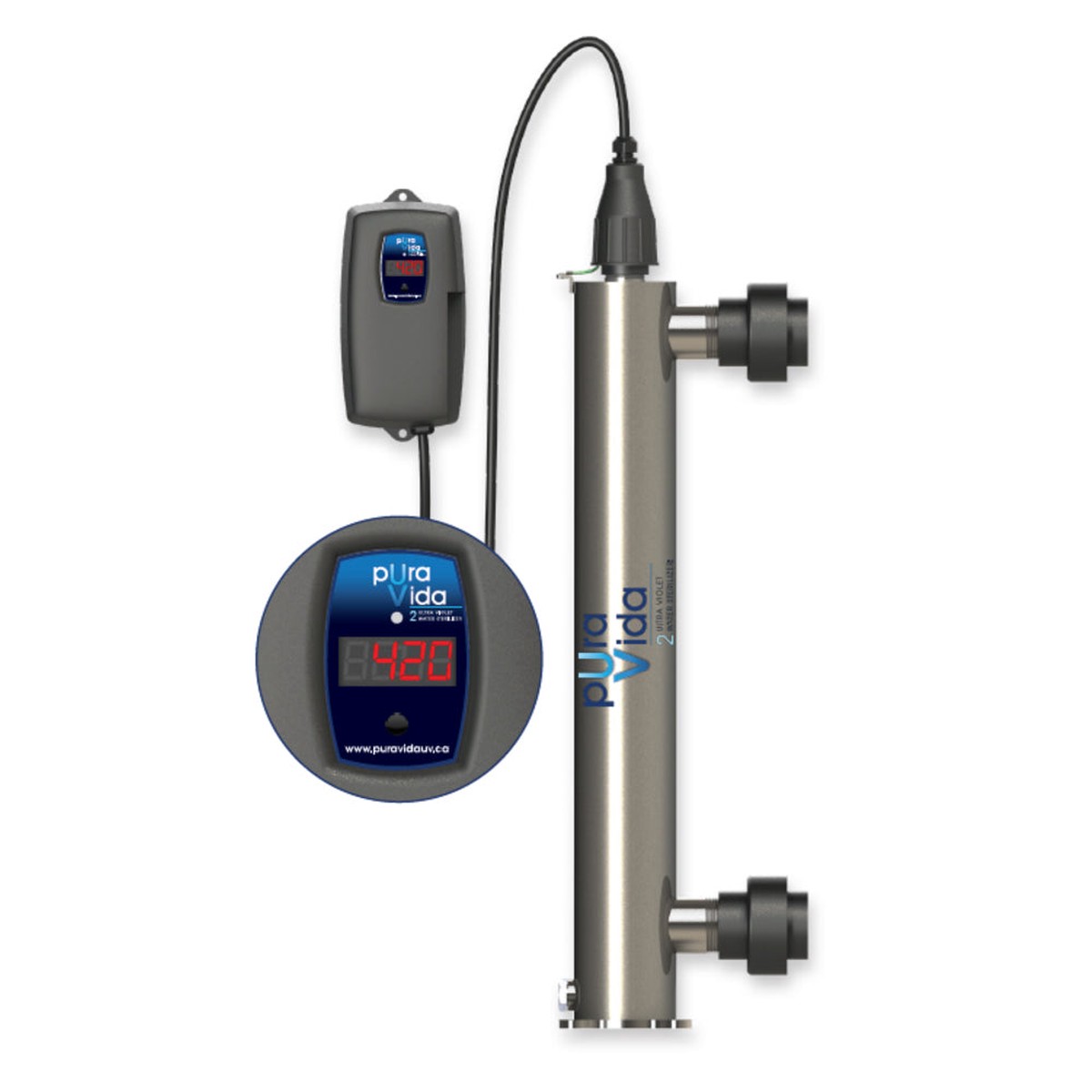 UV System | Puravida | PV2-42C | 42 GPM | 316L Stainless Housing