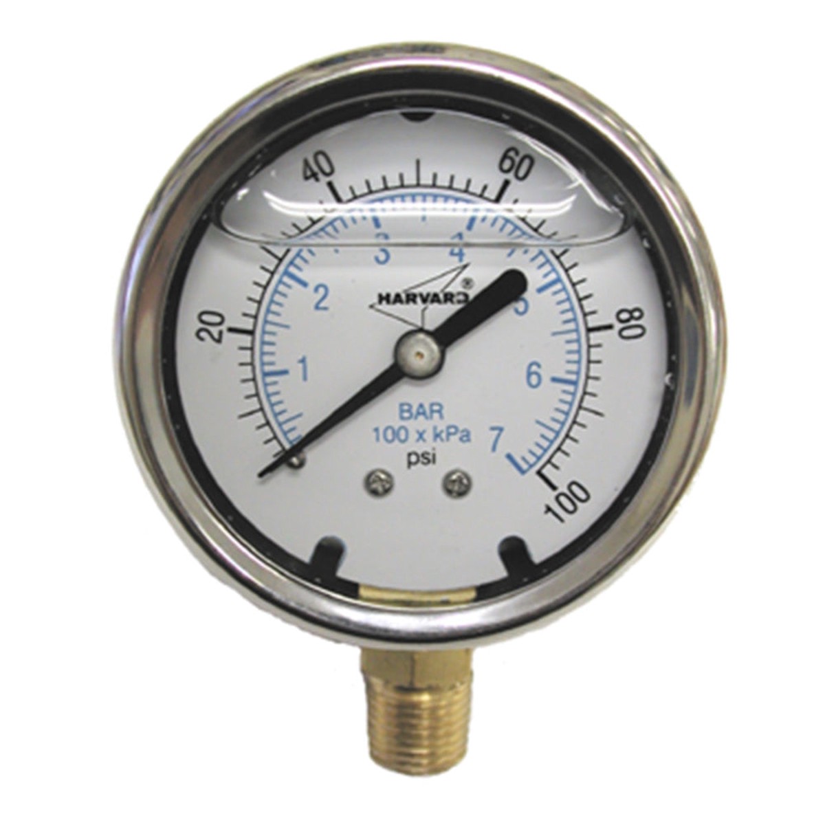 Vacuum Gauge | American Granby | 0-30 Liquid Filled | Heavy Duty Industrial Grade | For Pool Circulation Systems