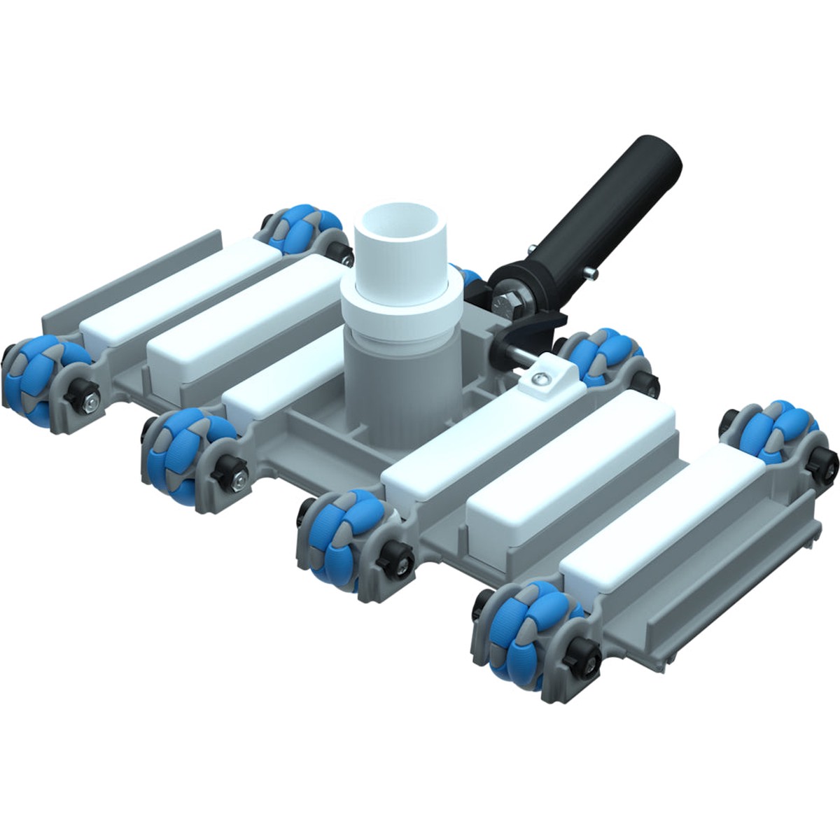 Vacuum Head | AquaStar | Gyro-Vac | Heavy Duty 14 Inch Cleaning Head for Concrete and Fiberglass Pools | 1.5 Inch Port