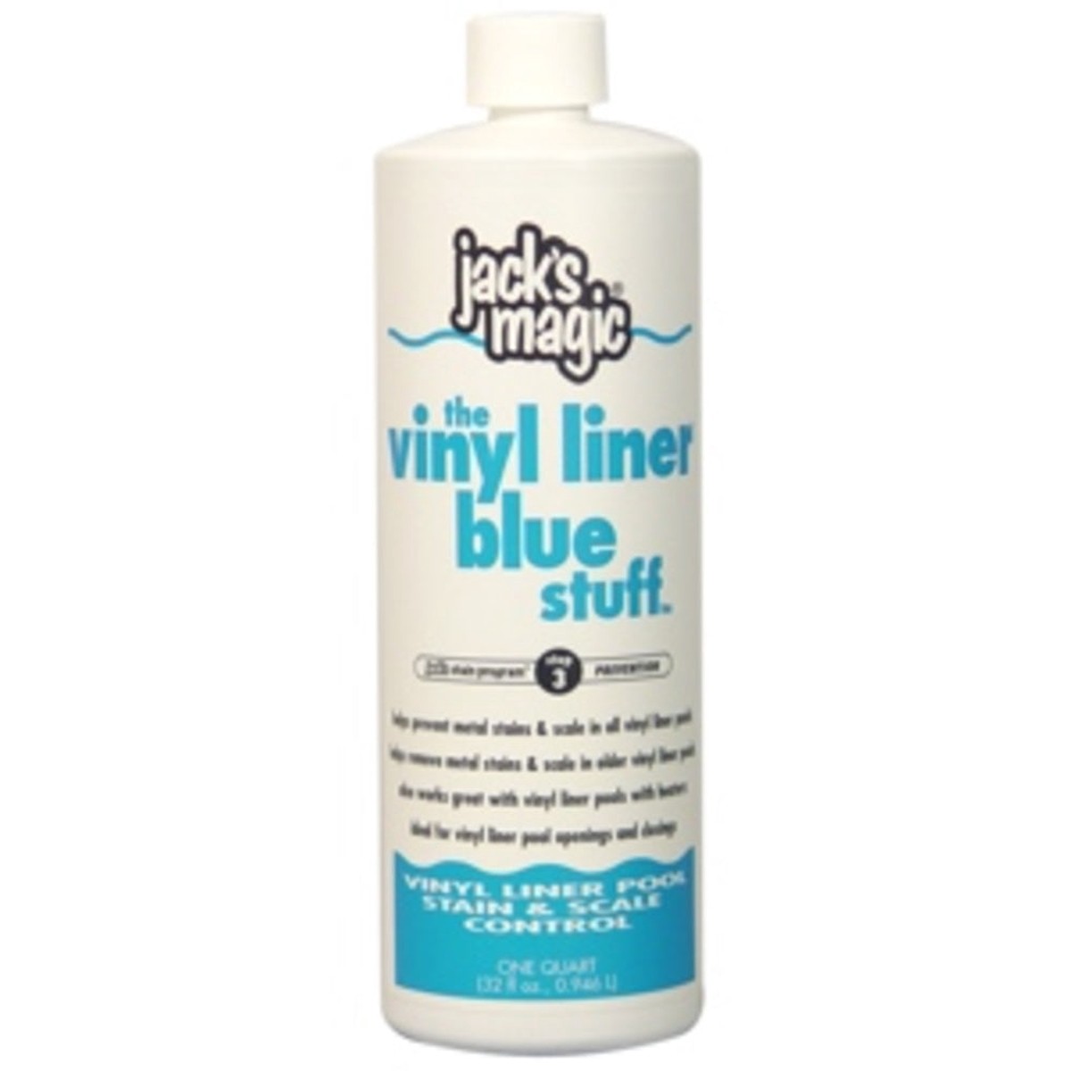Vinyl Liner Cleaner and Water Clarity Boost | Blue Stuff | 32 Oz | 1 Bottle | Jacks Magic