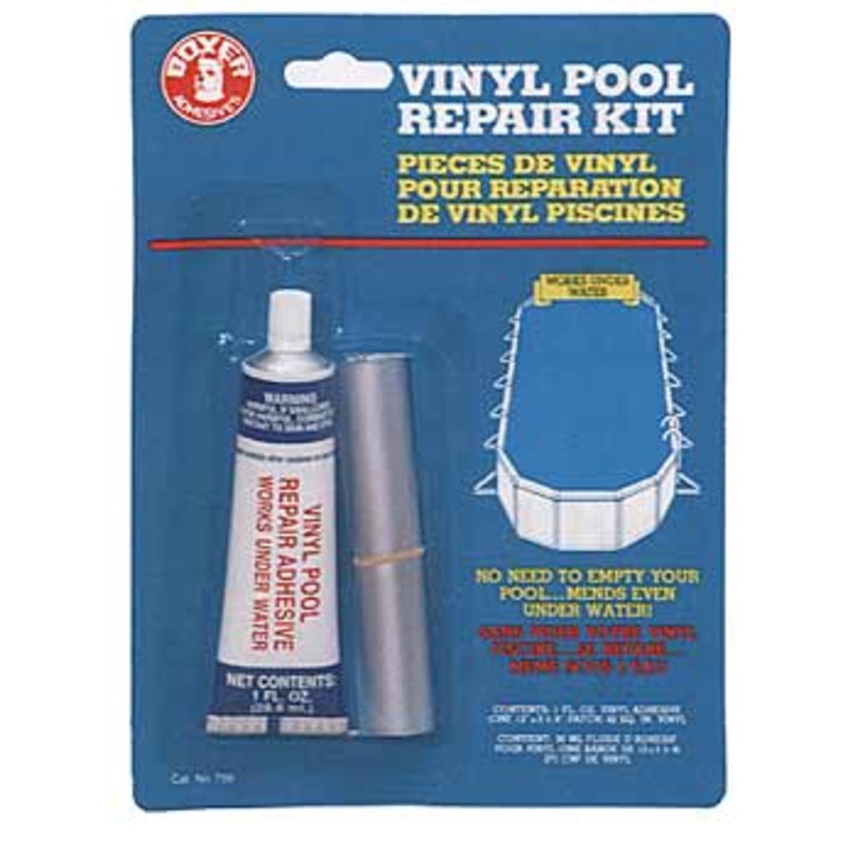 Vinyl Pool Repair Patch Kit | Boxer Adhesives | 1 Oz | Heavy Duty