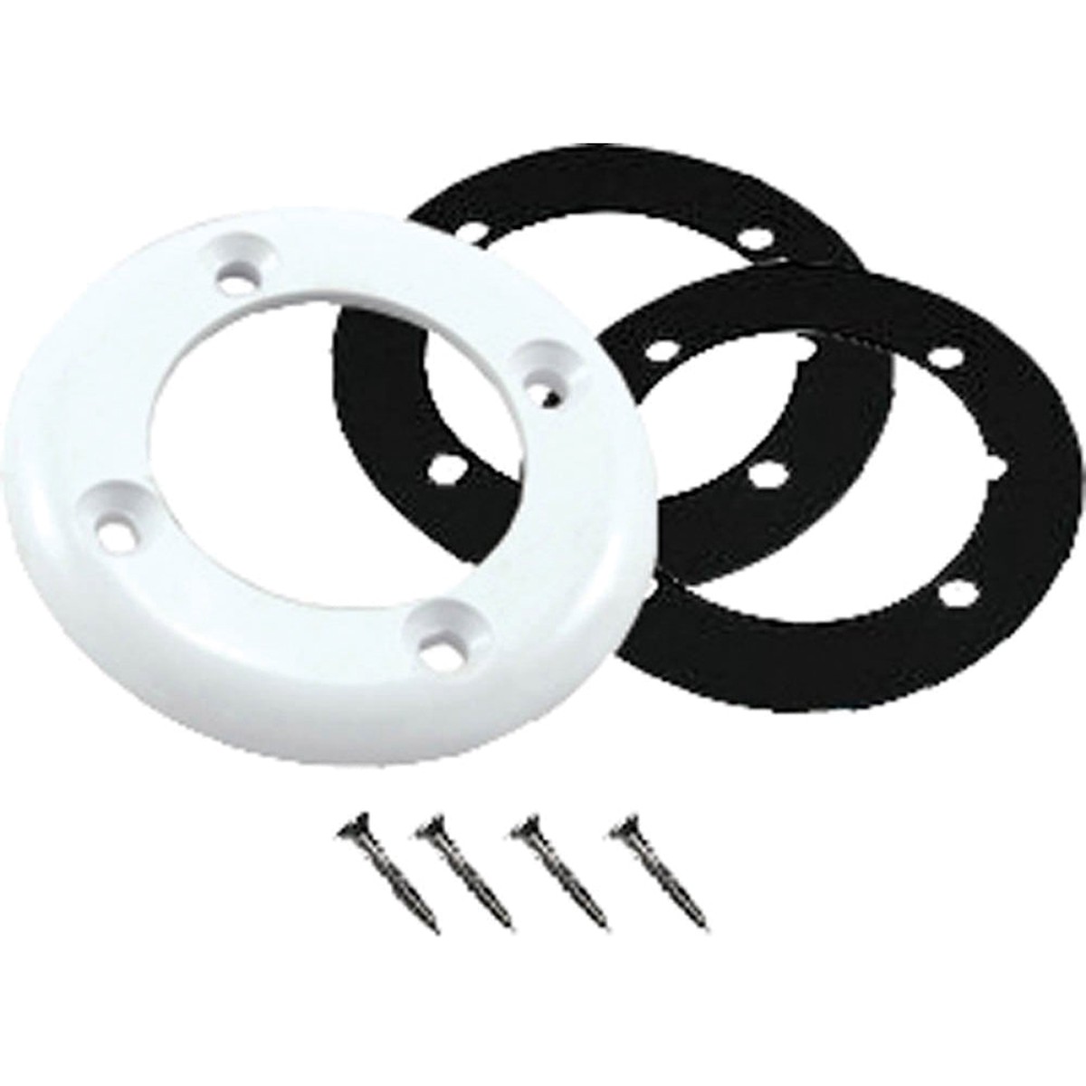 Vinyl Pool Return Faceplate StdSize Gray Kit With Gaskets And Screws | CMP | StdSize | (Includes 2 Gaskets And 4 Screws)
